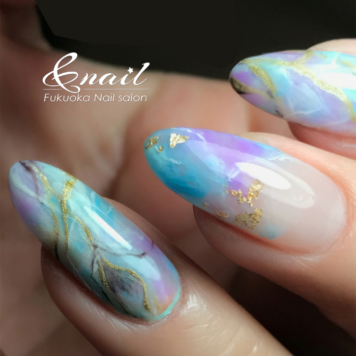 大人のニュアンスネイル 福岡ネイルサロン 福岡アンドネイル