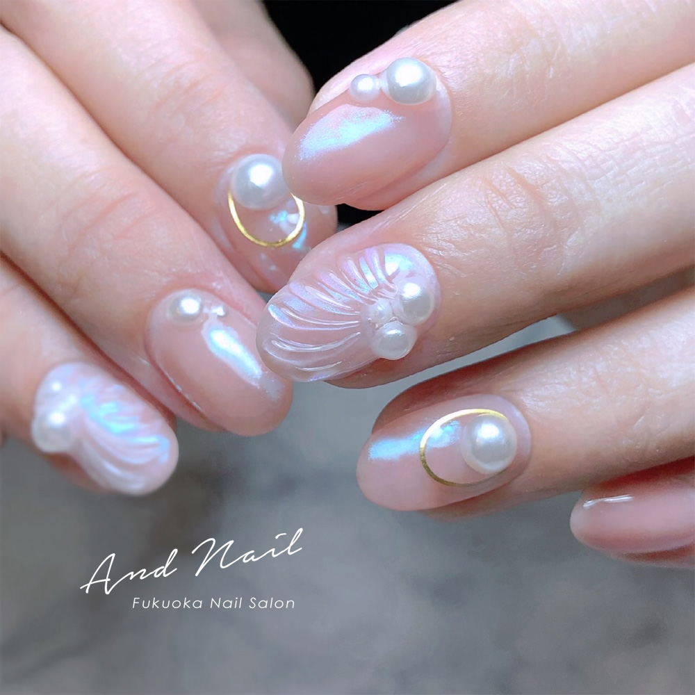 マーメイドネイルは 夏の人気トレンド｜天神・福岡ネイルサロン