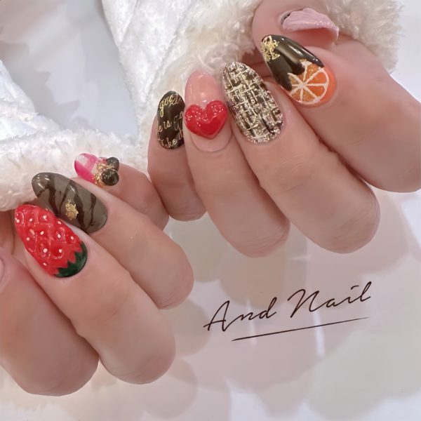 バレンタインネイル 福岡