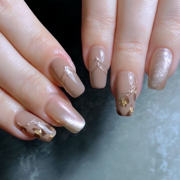 秋のマグネットネイル