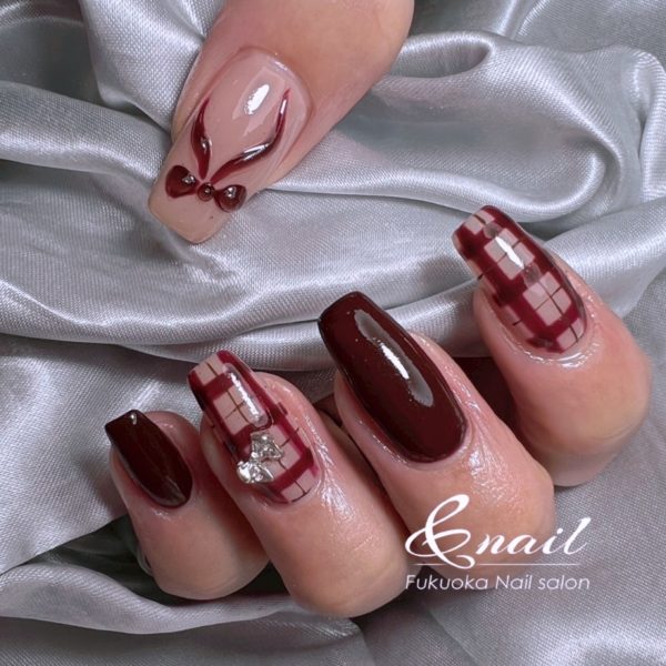 チェックネイル