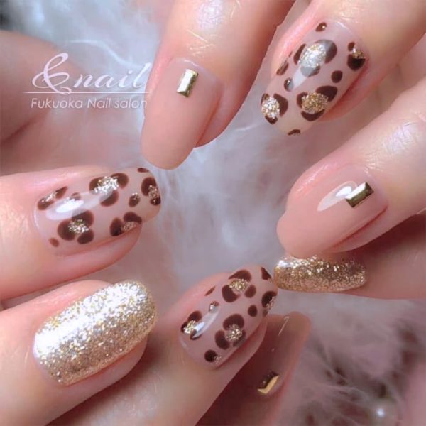 ヒョウ柄ネイル 福岡
