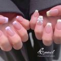 春フレンチネイル
