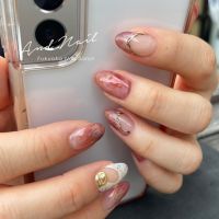 うねうねミラーフレンチネイル