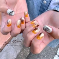 ニュアンスネイル・ウサギのモチーフ