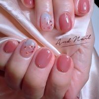 サクラネイル☆落ち着くスモーキーカラー