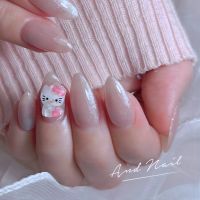 ワンポイント キティーちゃんネイル