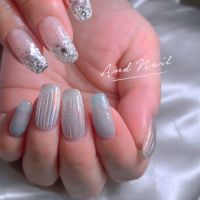 アシンメトリーバカラネイル