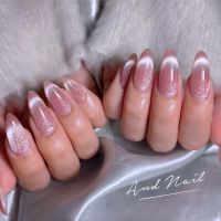 指先に宿る、さりげない華やかさ。ピンク×マグネットの上品グラデーションネイル💗