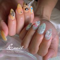 ✨夏気分いっぱいの日焼けキティちゃんネイル✨